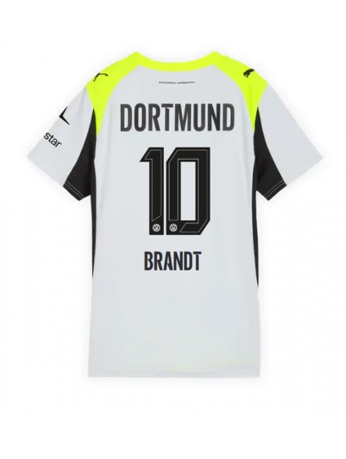 Billige Borussia Dortmund Julian Brandt #10 Bortedrakt Dame 2025-26 Kortermet Billige Borussia Dortmund Julian Brandt #10 Bortedrakt Dame 2025-26 Kortermet